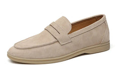 Men Genuine Leather Classic British Style Loafers | Moccasins | Suede Loafers
