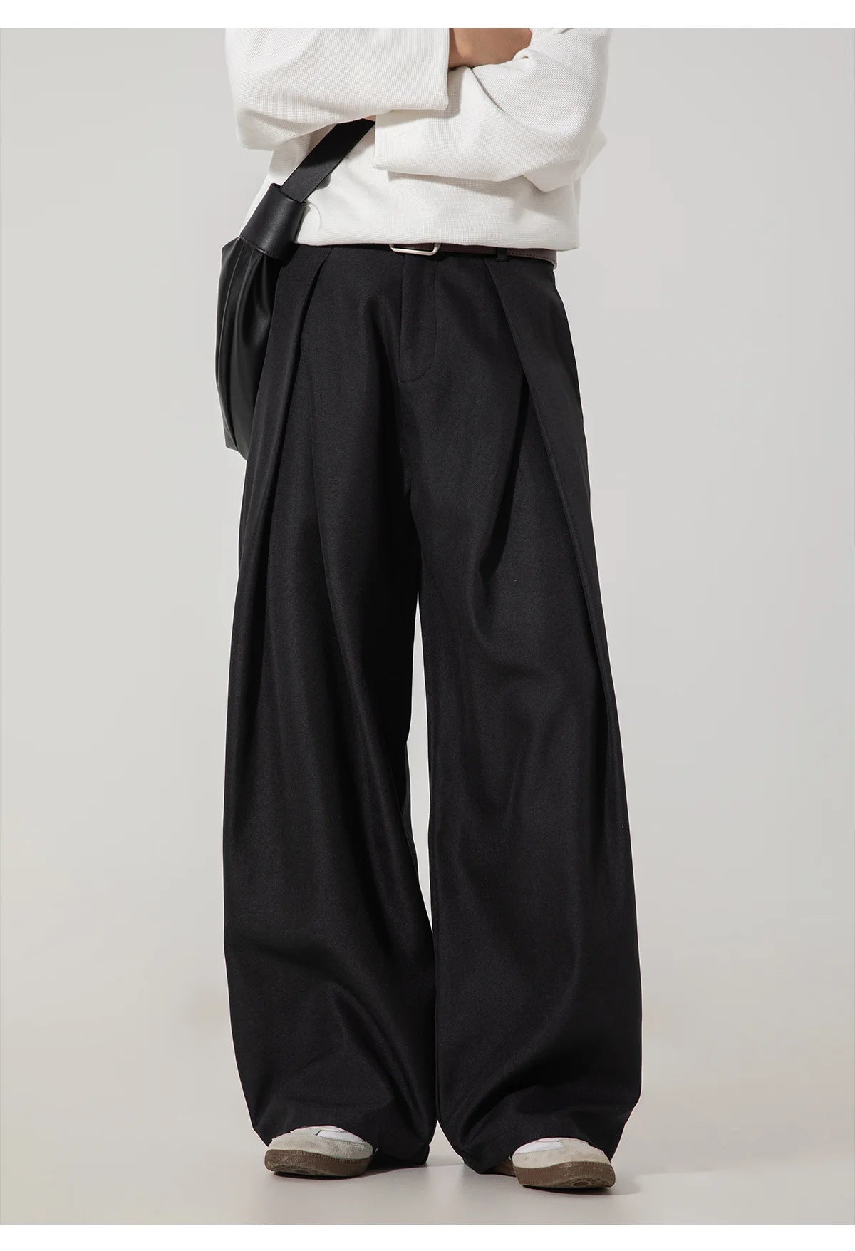 Men Dress Pants | Casual | Flare Trousers | Draped