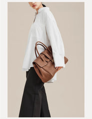 Women Large Capacity Leather Retro Handbag