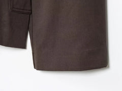 Women British Style Lapel Double-Breasted Coat | Short Trench Coat With Belt