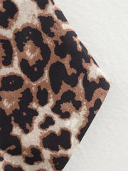 Women Leopard Print Waistcoat | V-Neck Sleeveless Vest