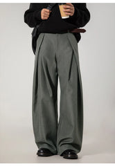Men Dress Pants | Casual | Flare Trousers | Draped | Straight