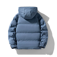 Men Padded Puffer Jacket with Hood | Cotton-Padded Men Coat