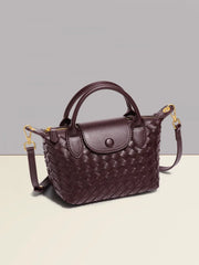 Women Woven Shoulder Bag | Small Dumpling Bag | Bucket Bag | Crossbody Bag | Lunch Box Bag