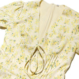 Women Yellow Floral Printed Summer Dress