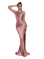 Women Evening Maxi Dress | Wedding Party Dress | One Shoulder Cocktail Dress