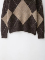 Woman Knitted Pullover | One-Shoulder | Long Sleeved | Casual Cropped Sweater | Off Shoulder Sweater Top