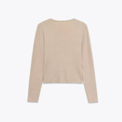 Women Slim Lace Knit Cardigan | Spring | Elegant V-Neck | Long Sleeve | Knitted Sweater
