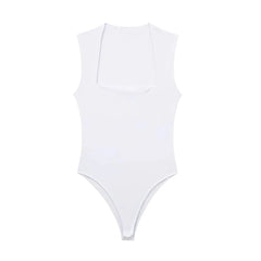 Women Bodysuit | Square Neck | Sleeveless Playsuit