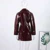 Women Vintage Leather Jacket | Skirt | Set | Vintage Short Leather Skirt