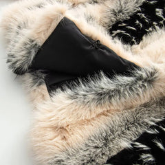 Women Fur Jacket | Short Coat | Elegant Fluffy Loose Jacket | Warm Long Sleeve Jackett | Fur Coat