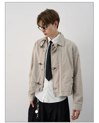 Unisex Lobster-Clasp Deck Jacket | Retro Gothic | Aircraft Button Jacket | Vintage Casual Jacket | Y2K