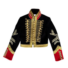 Women Napoleon Jacket | Stand Collar | Full Sleeve | Spring Jacket | Coat | Short Military Jacket