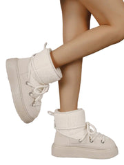 Women Winter Thick-Soled Snow Boots | Mid-Length Warm Boots