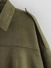 Women Vintage Oversize Bomber Jacket | Loose Jacket