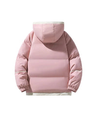 Unisex Thick Hooded Puffer Jacket | Windbreaker Jacket | Warm Parka Winter Jacket