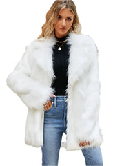 Women Plush Fur Coat