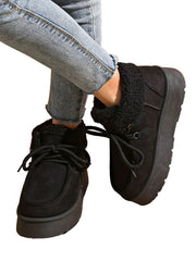Women Winter Snow Boots | Fleece Lined | Thick Casual Cotton Shoes | Casual Short Boots