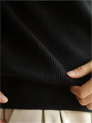 Men Polo Knitted Sweater | Long Sleeve V-Neck Casual Knitwear