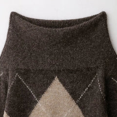 Woman Knitted Pullover | One-Shoulder | Long Sleeved | Casual Cropped Sweater | Off Shoulder Sweater Top