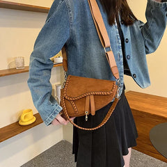 Women Leather Saddle Bag | Crossbody Designer Bag