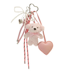 Women Plush Doll Bag Charm | Keychain | Teddy Bear Bag Charm | Teddy Bear Keychain