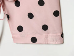 Women Polka Dot Jacket | Long Sleeve | Loose Coat