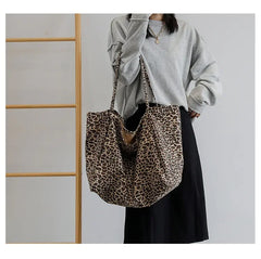 Women Large Leopard Tote Bag