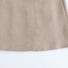 Women Belted Warm Fur Collar Coat | Flip Collar | Winter | Long Coat