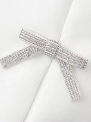 Women Vest Top with Rhinestone Bows | Women Sleeveless Sling Top