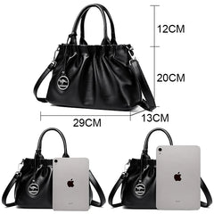 Women Leather Large Capacity Handbag | Office Bag