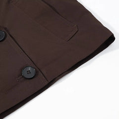 Women Cropped Trench Coat | Long Sleeve | Casual Classic