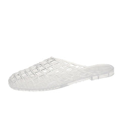 Women Lattice Jelly Mules | Jelly Sandals | Beach Slippers | Summer | Jelly Shoes