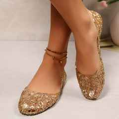 Women Hollow Jelly Shoes | Breathable | Summer | Flat Sandals | Casual Jelly Sandals