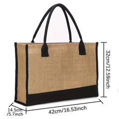 Women Jute Handbag | Large Size Portable Bag