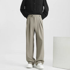 Men Naples Suit Pants | Casual Retro Trousers | Light