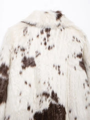 Women Winter Animal Print Fur Coat | Thick Warm Long Coat