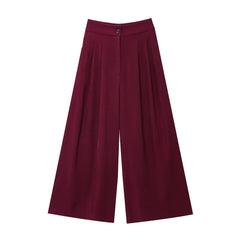 Women Sleeveless V-Neck Top With Belt Straight Pants Set | Top Trouser Suit | 2 Piece Set