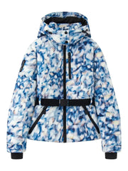 Women Winter Windproof Skiing Jacket | Padded Sport Parkas Jacket | Belt | Hooded | Thick | Warm | Pockets