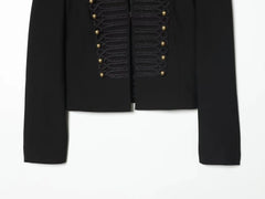 Women Napoleon  Jacket | Single Breasted  | Cropped Jacket | Short Coat