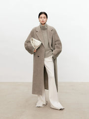 Women Soft Cashmere Sweater | Loose and Thick Turtleneck Pullover Knit