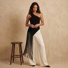 Women Tassel Knitted Top | Sleeveless | Holiday | Summer | Asymmetrical Party Top