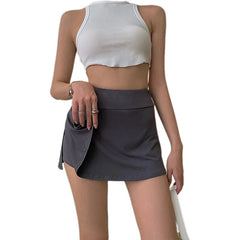 Women High Waisted Short Tennis Skirt | A-line Summer Mini Skirt