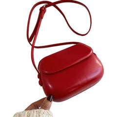 Women Small Shell Leather Crossbody Bag | Messenger Bag