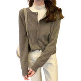 Cashmere Sweater Cardigan Women | Vintage Wool Long Sleeve Sweater