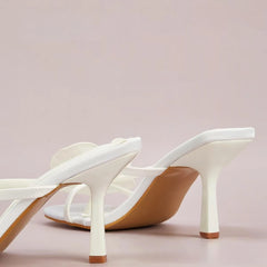 Women Square Toe Flower Heels | Flora | Sandals | Summer | Vacation