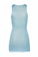 Women Summer Sequin Dress | Sleeveless | Glitter Lace Mini Dress