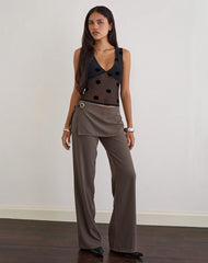 Women Polka Dot Sheer Mesh Top | Crop Top | Summer | Sleeveless | V Neck | Slim Fit Tank Top