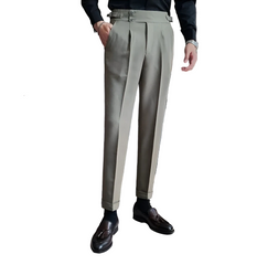 Men High Waisted Vintage Pants | Men Old Money Formal Pants | Formal Office Suit Pants