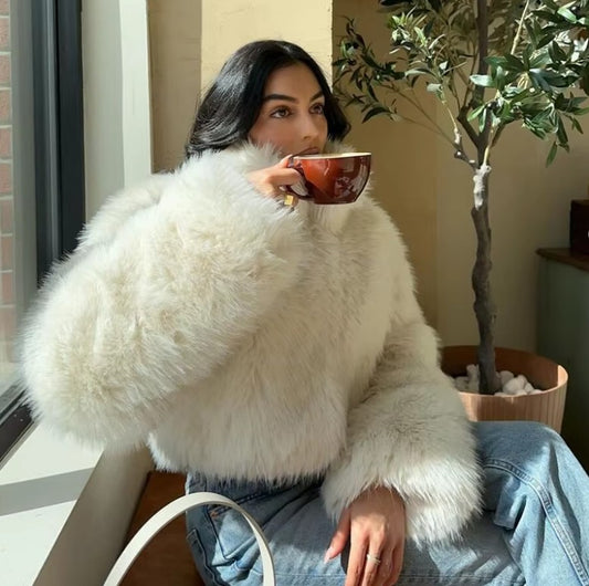 Women Winter Fur Jacket | Thick Warm Short Fur Coat